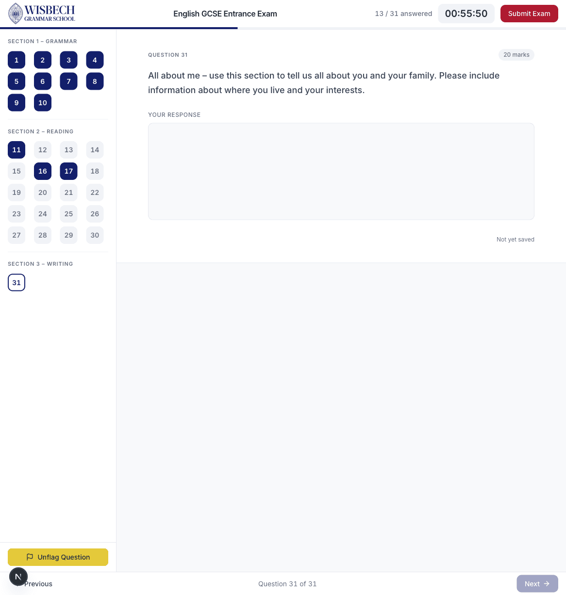 Question flagged for review